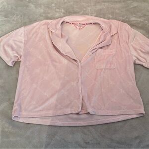 SOLD Juicy Couture Velour Pajama Shirt